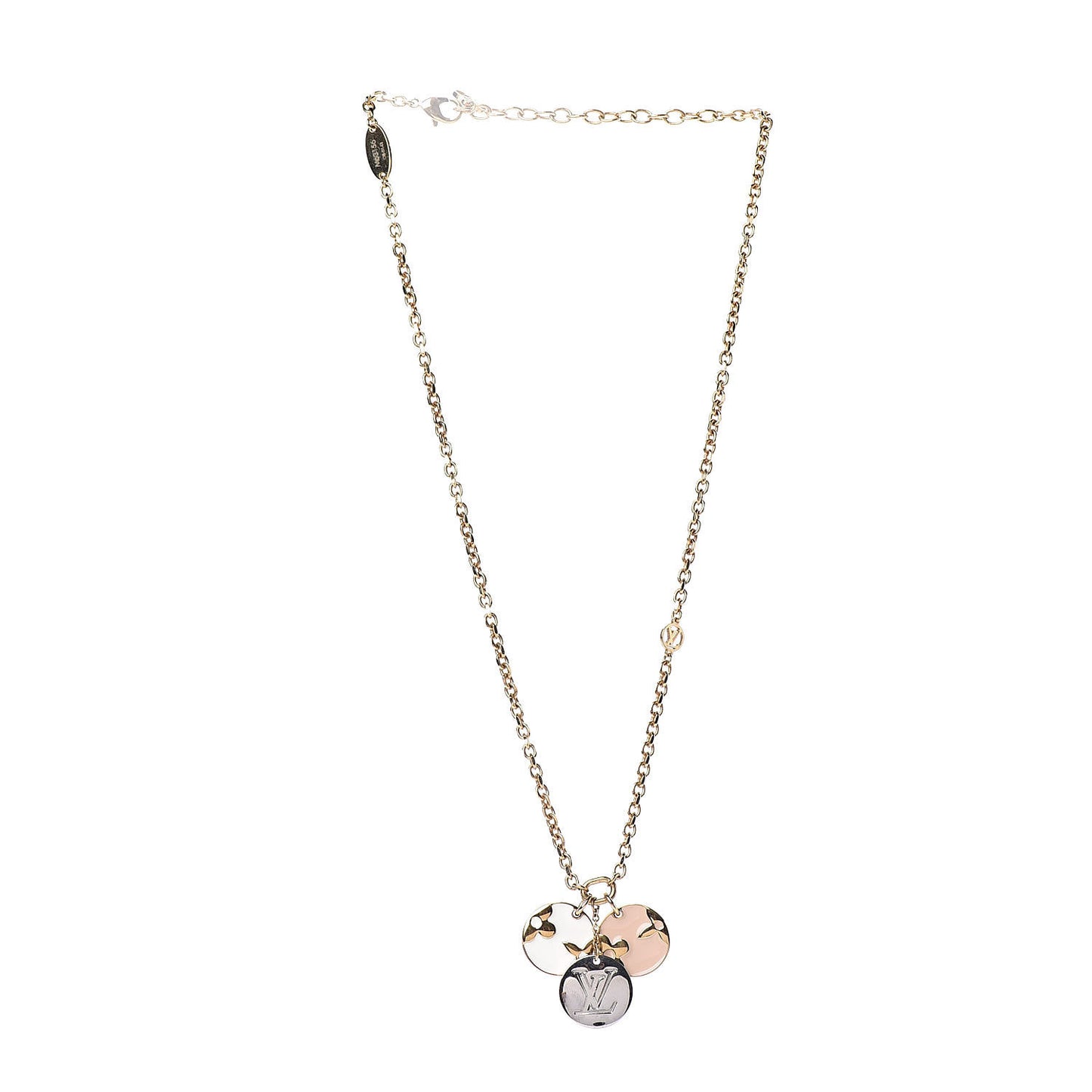 Monogram Charms Necklace Gold