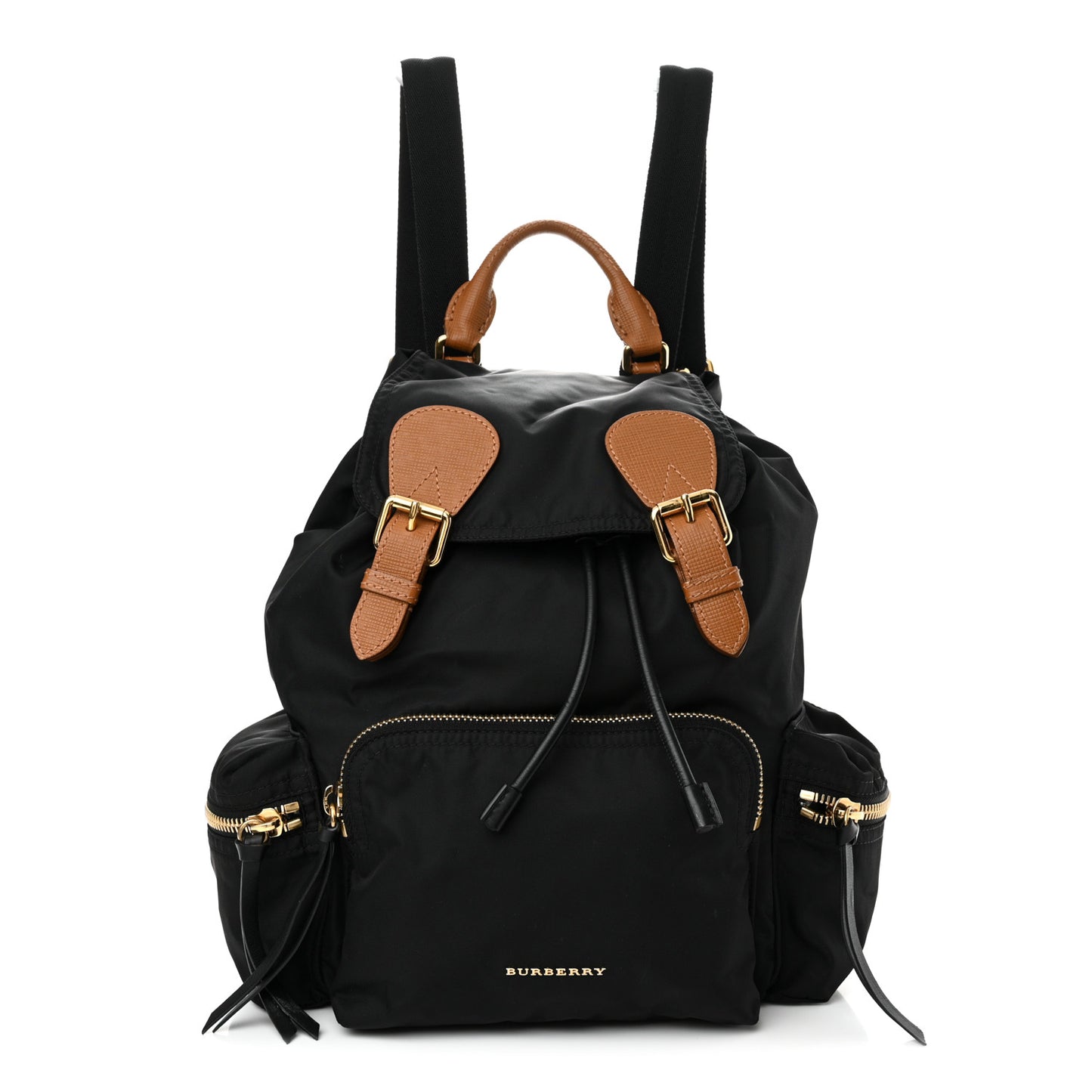 Nylon Medium Rucksack Backpack Black