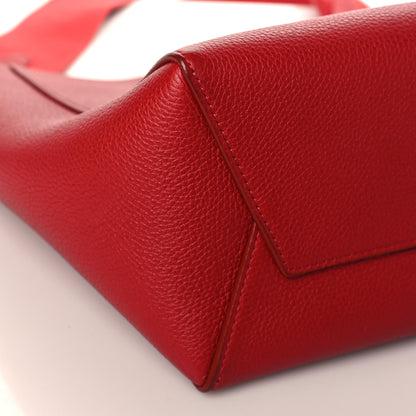 Celine Soft Grained Calfskin Small Sangle Bucket Bag Red 7 of 9
