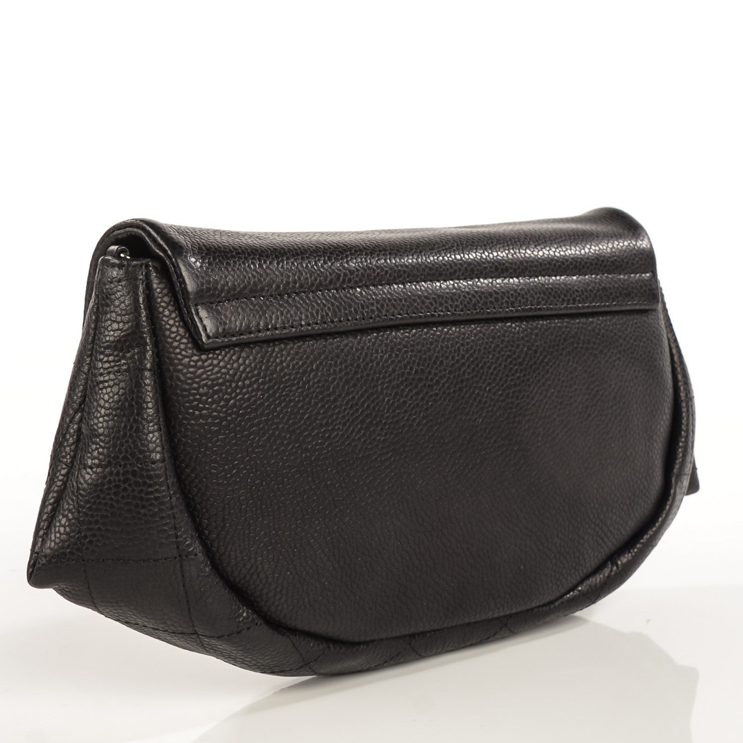 Chanel Caviar Half Moon Wallet On Chain WOC Black 3 of 9