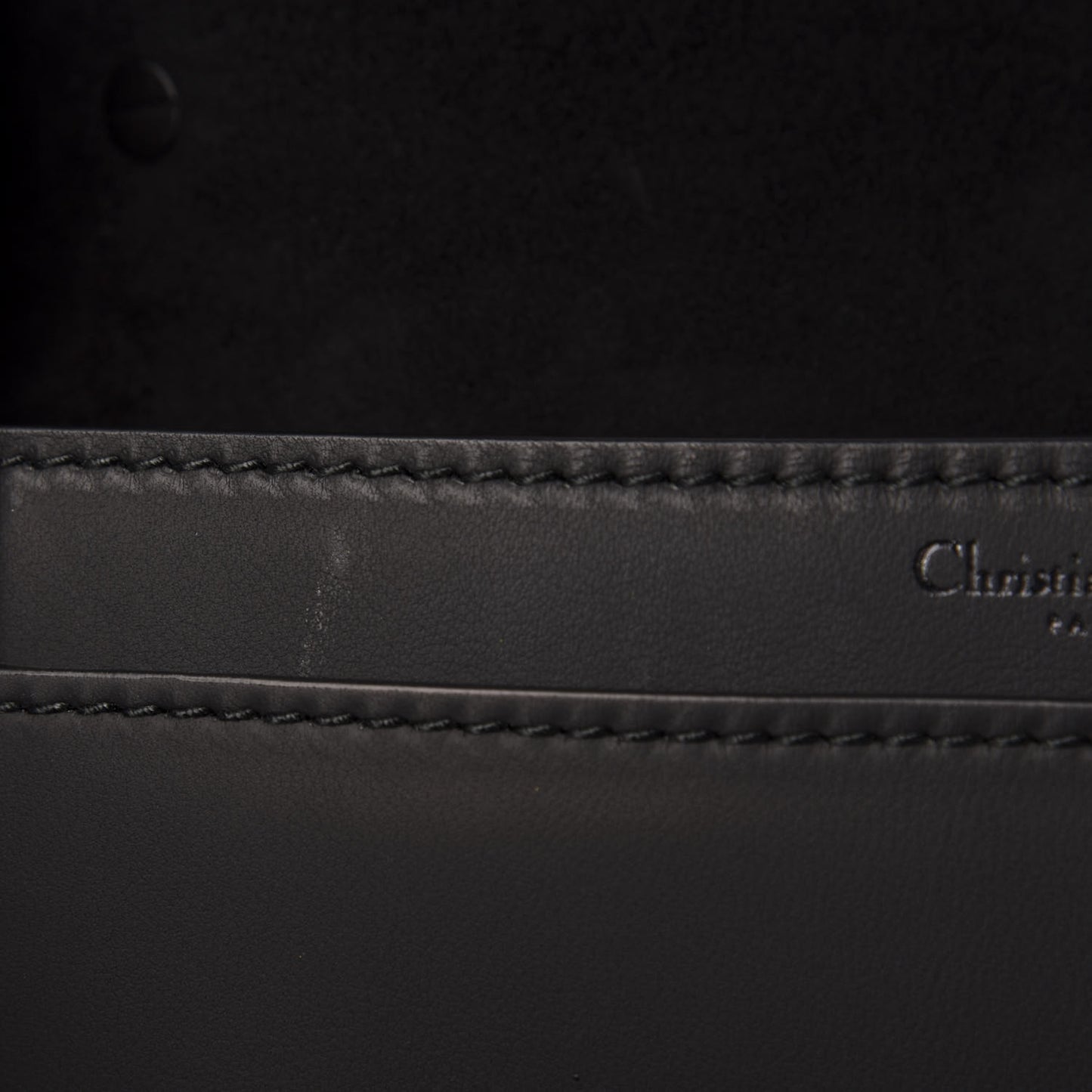 Calfskin J'Adior Chain Flap Bag Black