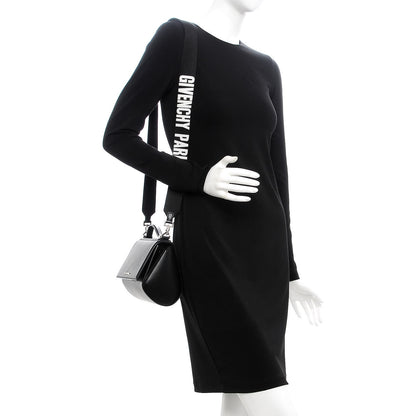 Givenchy Calfskin Mini Pandora Box Logo Strap Crossbody Bag Black 2 of 10