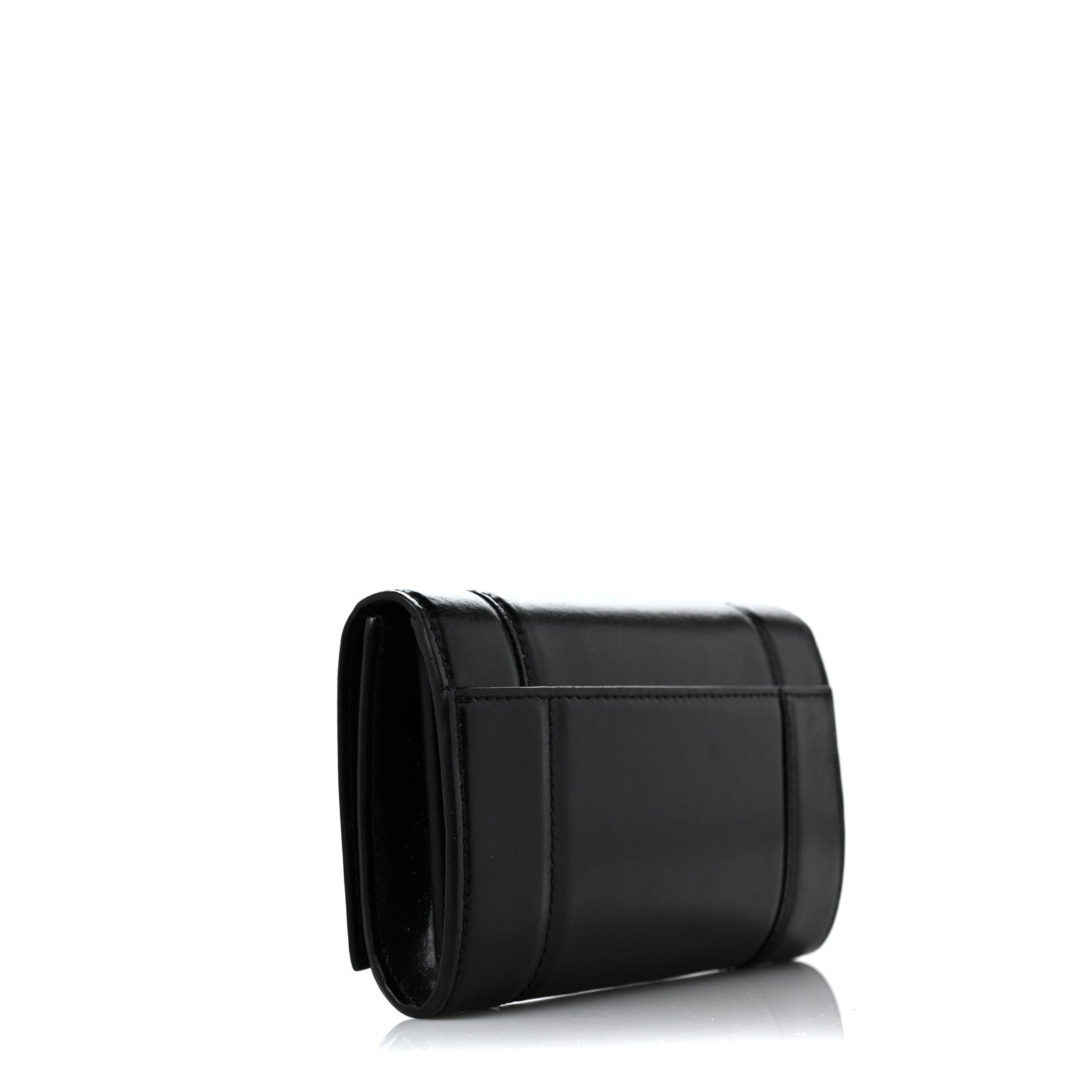 Balenciaga Shiny Box Calfskin Medium Hourglass Wallet Black 3 of 9
