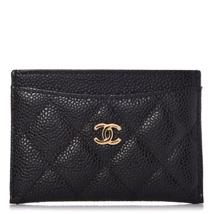Chanel Caviar Quilted Card Holder Black 1 of 9