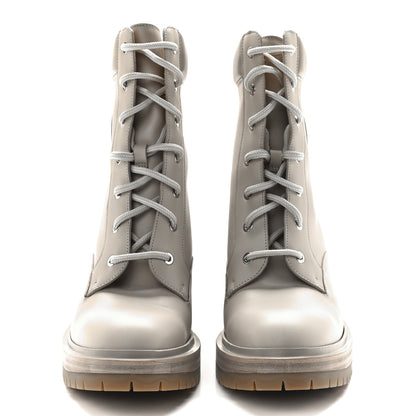 Hermes Calfskin Bridge Ankle Boots 40 Beige Grege 2 of 8