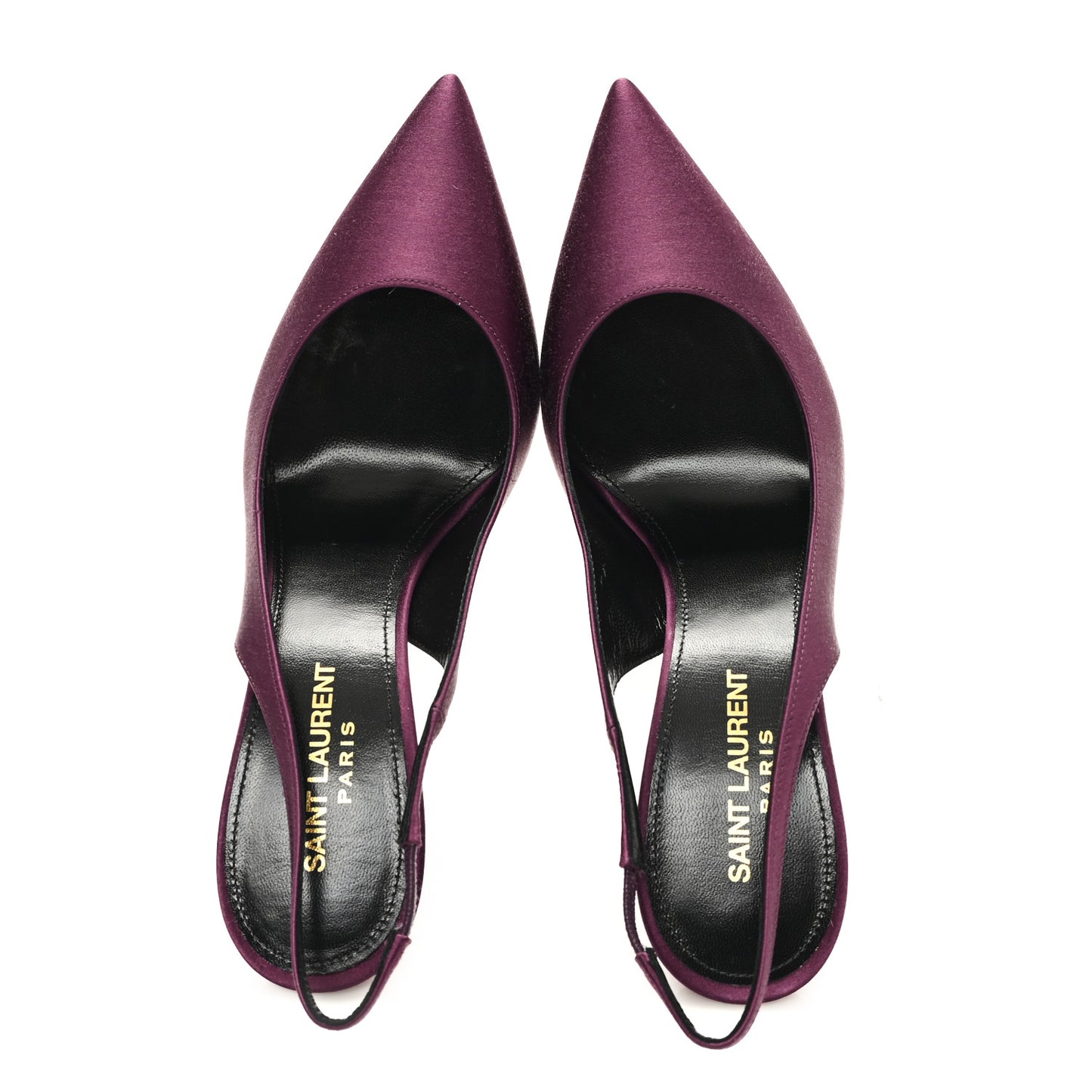 Crepe Satin Zoe 105 Slingback Pump 38 Gem Purple