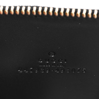 Gucci Guccissima Zip Around Card Case Black 6 of 10