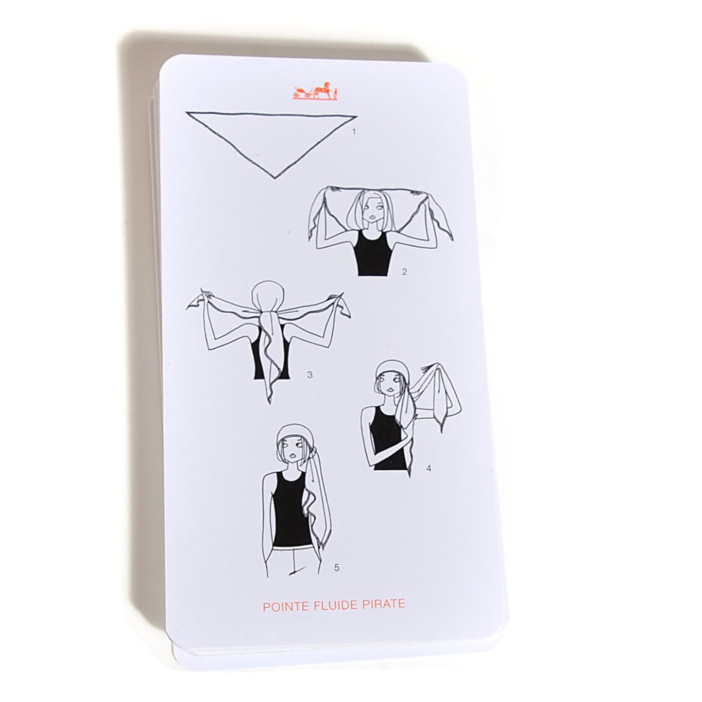 Knotting Cards Cartes A Nouer Carre Scarf Guide