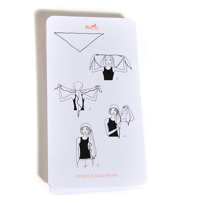 Hermes Knotting Cards Cartes A Nouer Carre Scarf Guide 4 of 4