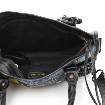 Balenciaga Agneau Arena Graffiti All Over Classic Hardware Mini City Black Multicolor 5 of 10