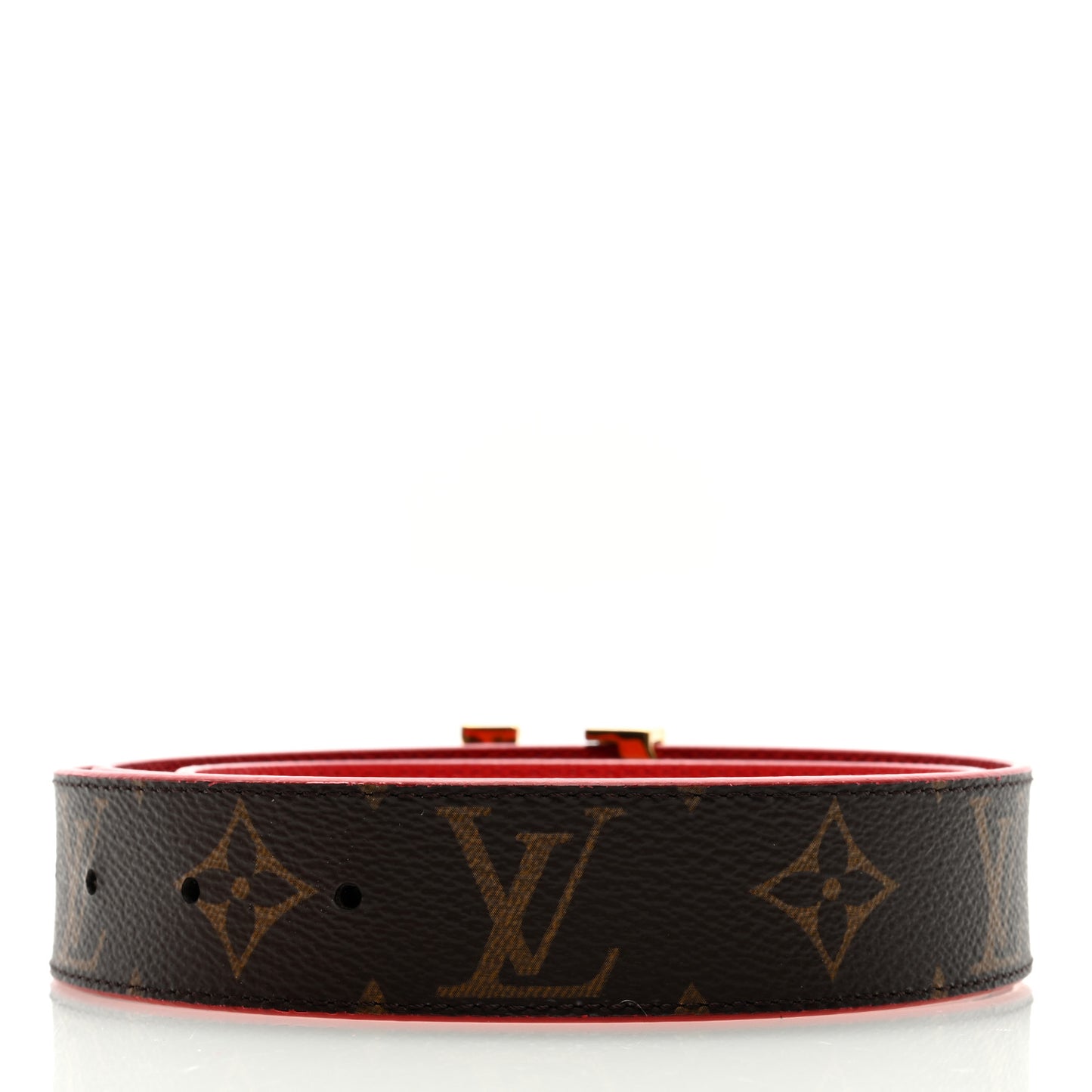 Monogram 30mm LV Initiales Reversible Belt Red