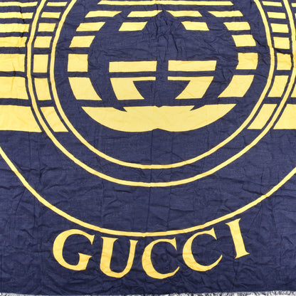 Gucci Modal Silk GG Shawl Sapphire Yellow 2 of 4