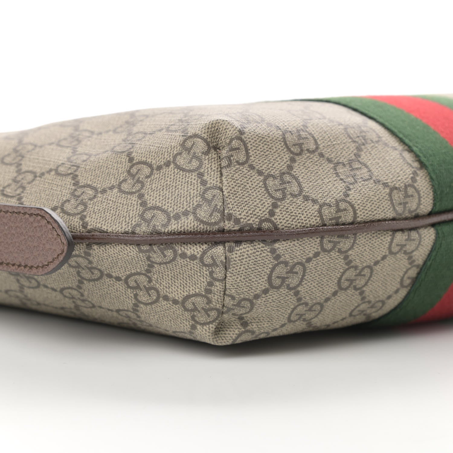 Gucci GG Supreme Monogram Web Small Ophidia Half Moon Hobo Brown 9 of 10