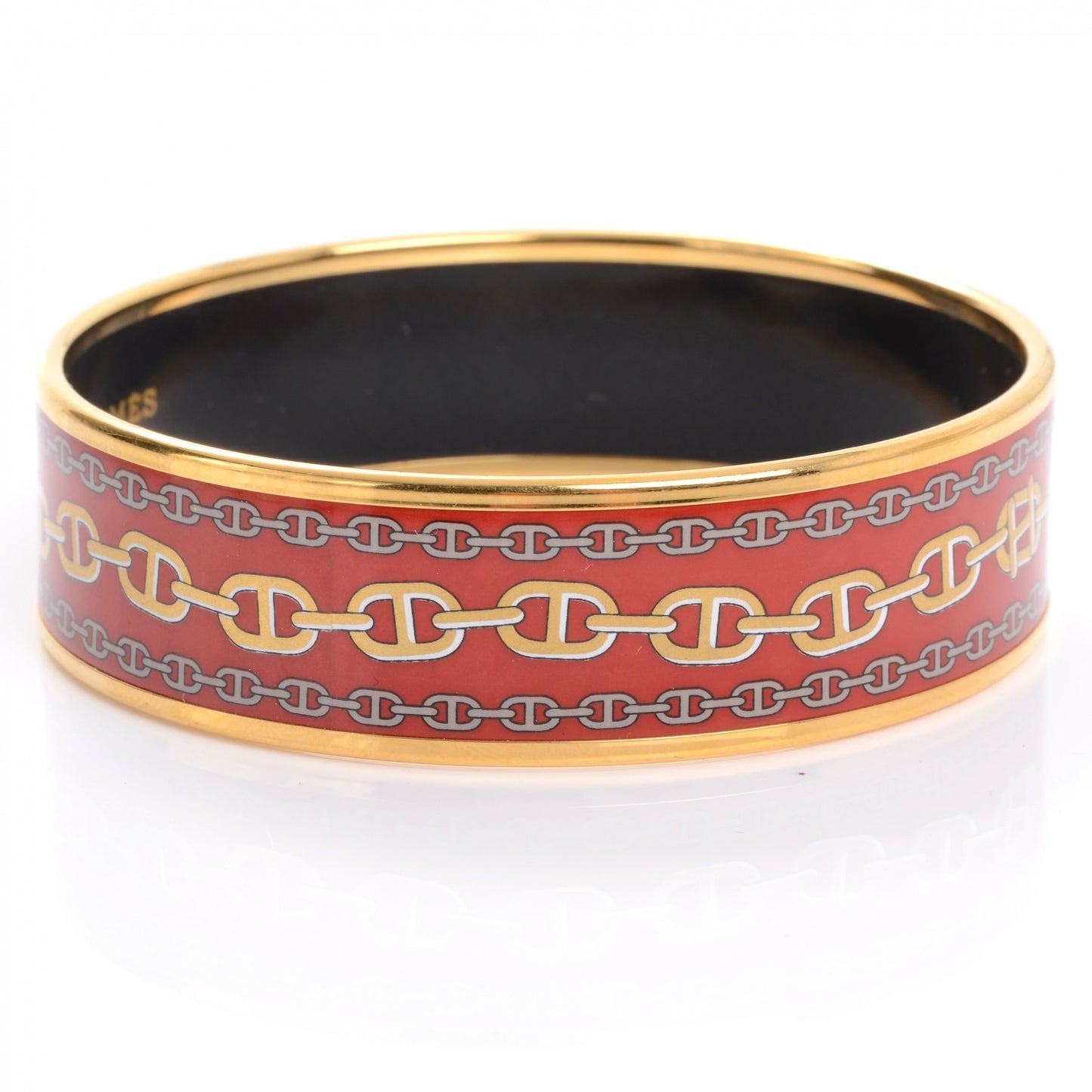 Enamel Printed Chaine d Ancre Wide Bracelet 65