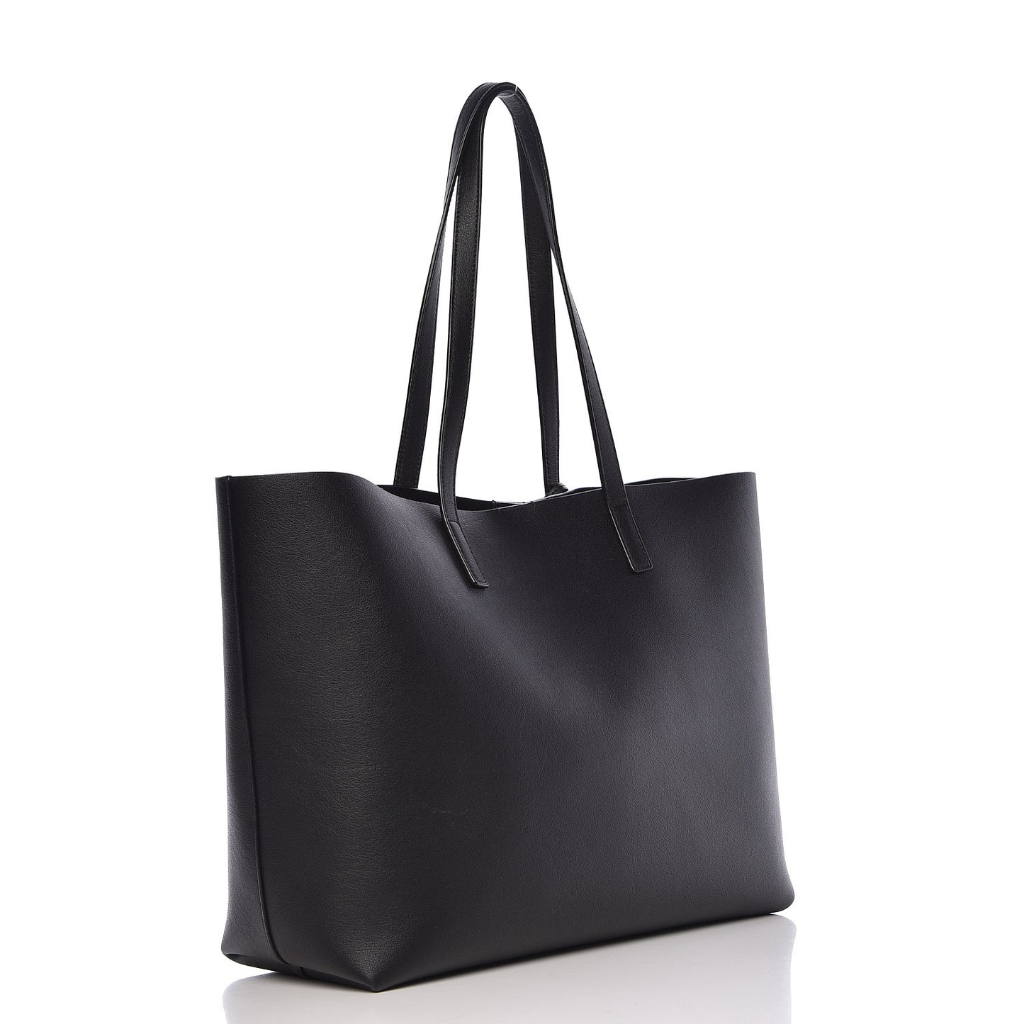 Calfskin Large Shopping Tote Black