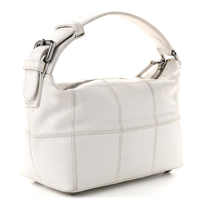 Chanel Caviar Square Stitched Bag White 2 of 10