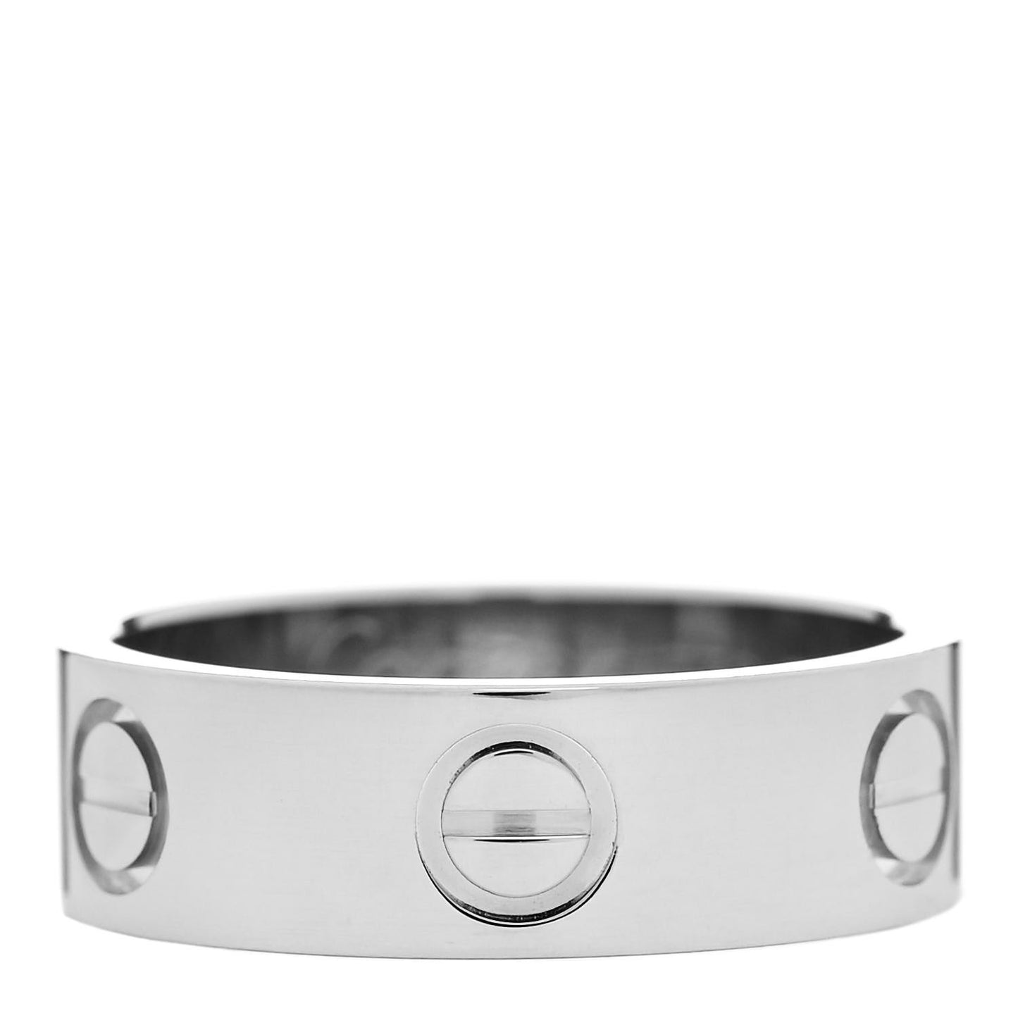 18K White Gold 5.5mm LOVE Ring 50 5.25