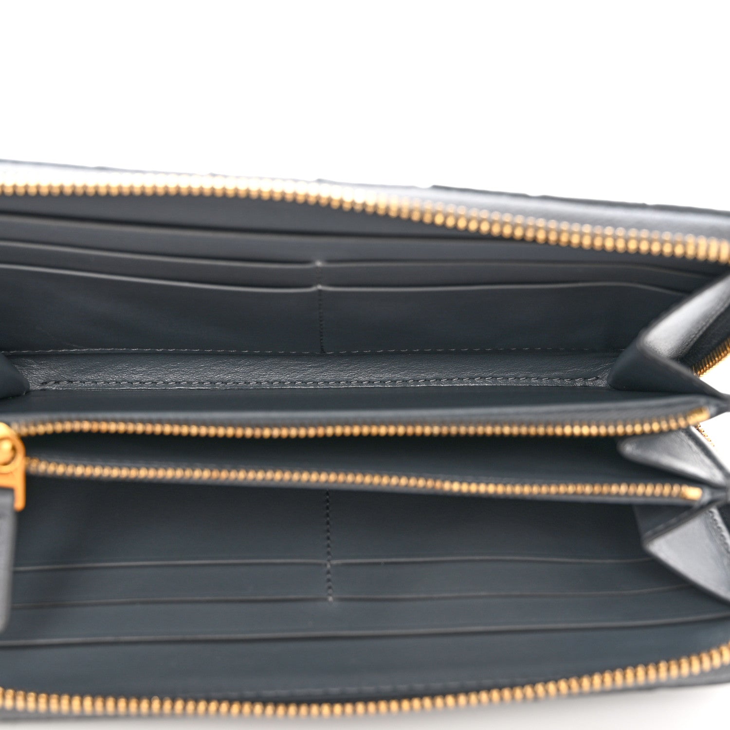 Bottega Veneta Nappa Intrecciato Zip Around Wallet Concrete 5 of 9