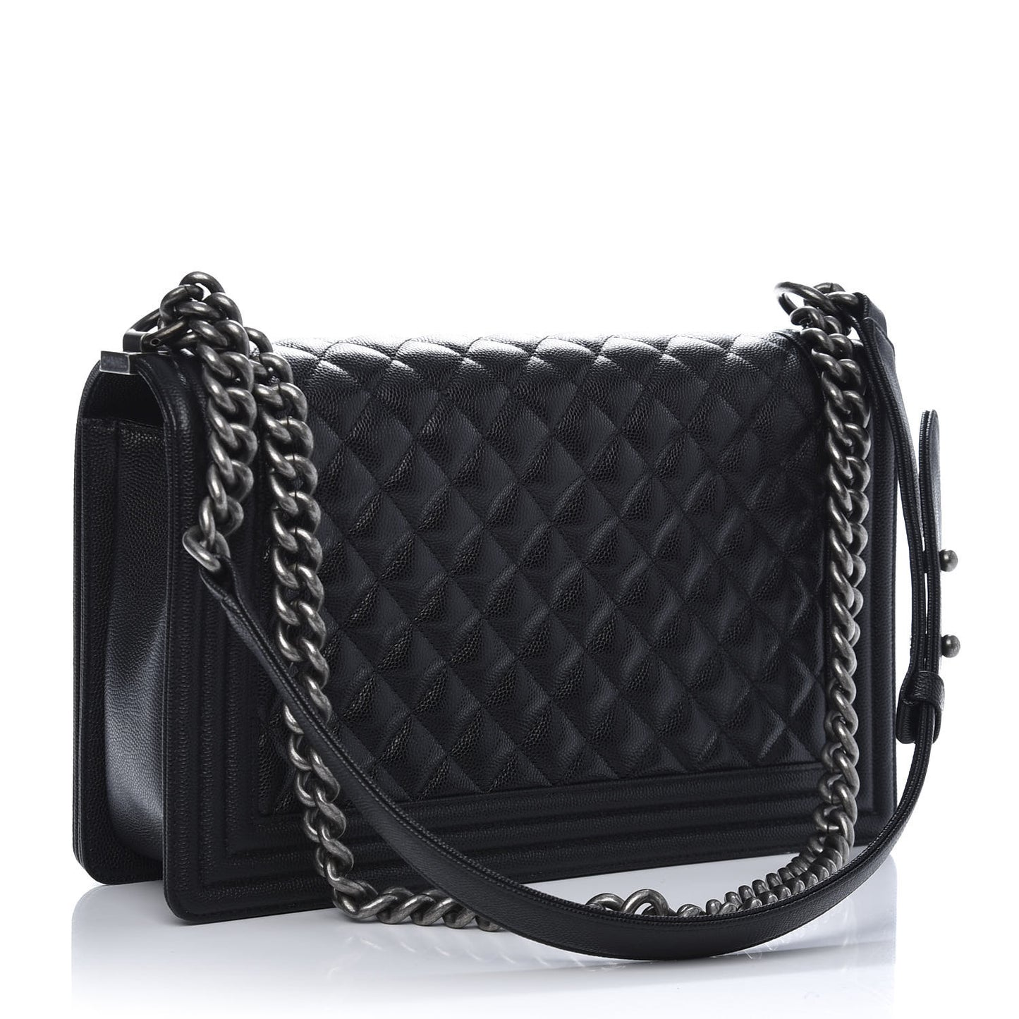 Caviar Quilted New Medium Boy Flap Black
