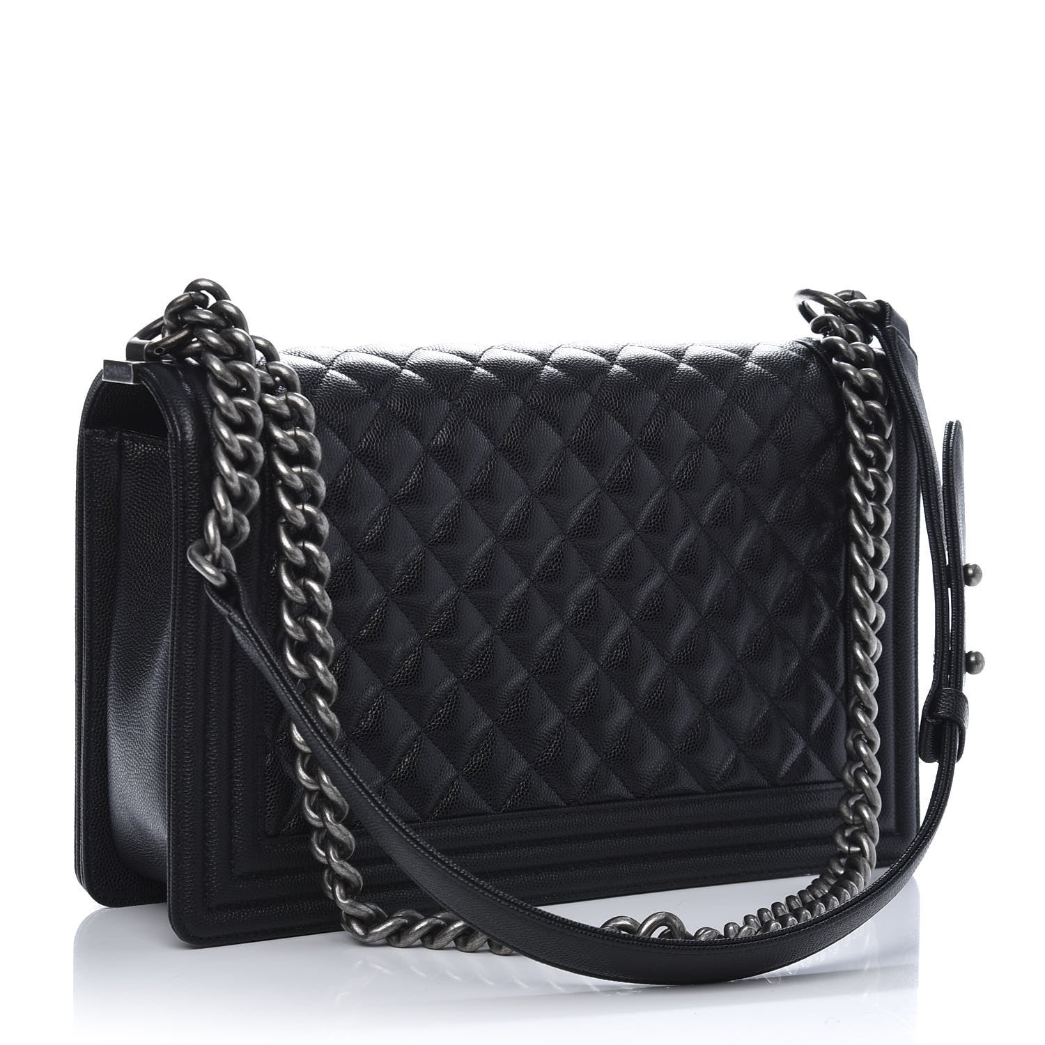 Chanel Caviar Quilted New Medium Boy Flap Black 3 of 12