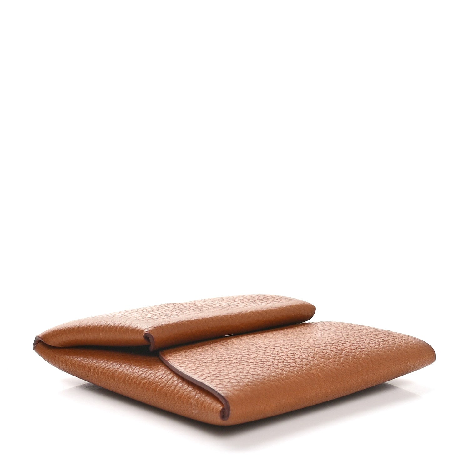 Hermes Barenia Faubourg Bastia Verso Coin Purse Fauve Abricot 4 of 9
