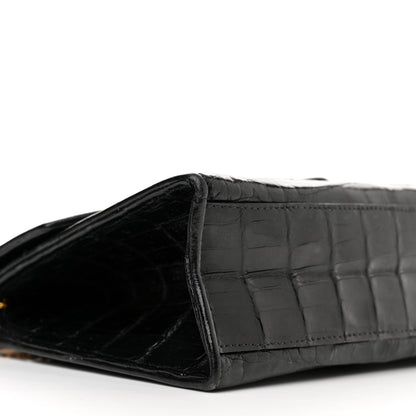 Chanel Crocodile Tassel Envelope Flap Black 10 of 13