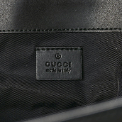 Gucci GG Supreme Monogram Web Messenger Diaper Bag Black Grey 6 of 10