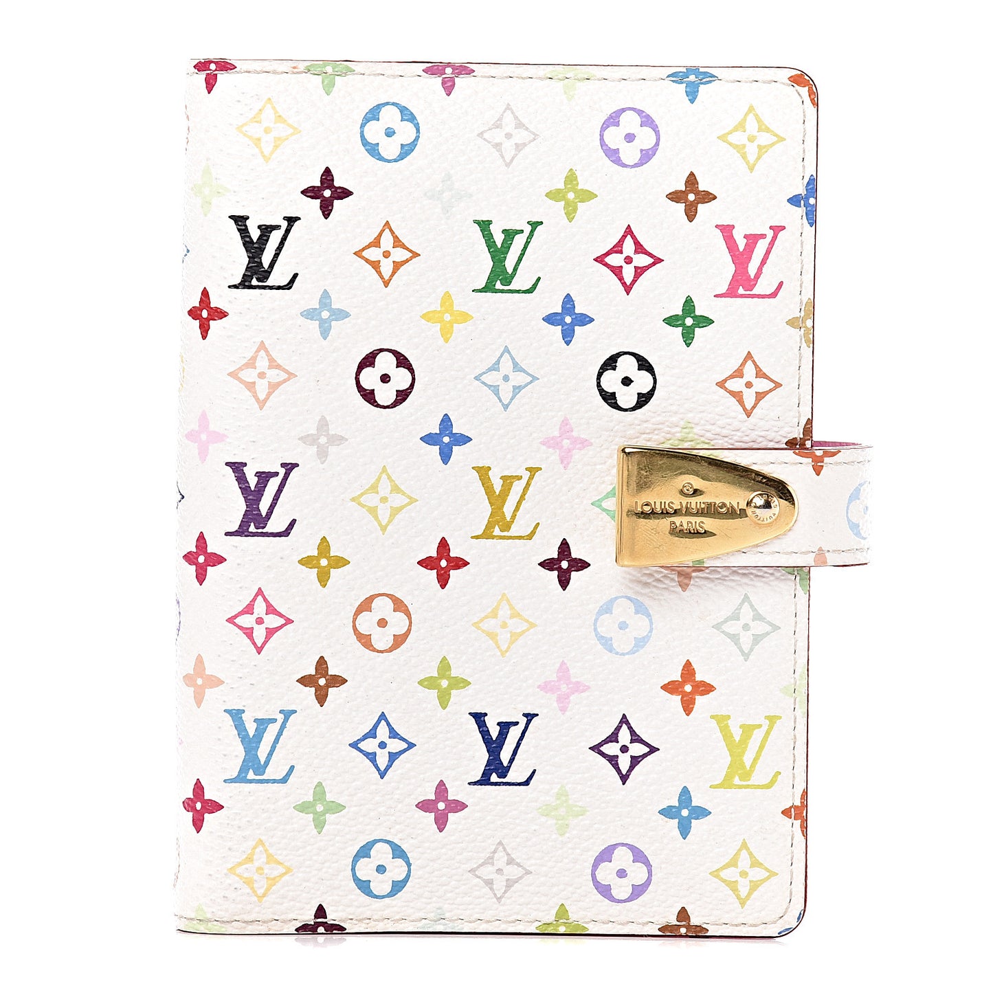 Monogram Multicolor Partenaire Agenda Cover PM White Litchi