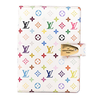 Louis Vuitton Monogram Multicolor Partenaire Agenda Cover PM White Litchi 1 of 14