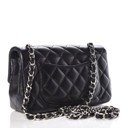 Chanel Lambskin Quilted Mini Rectangular Flap Black 3 of 11