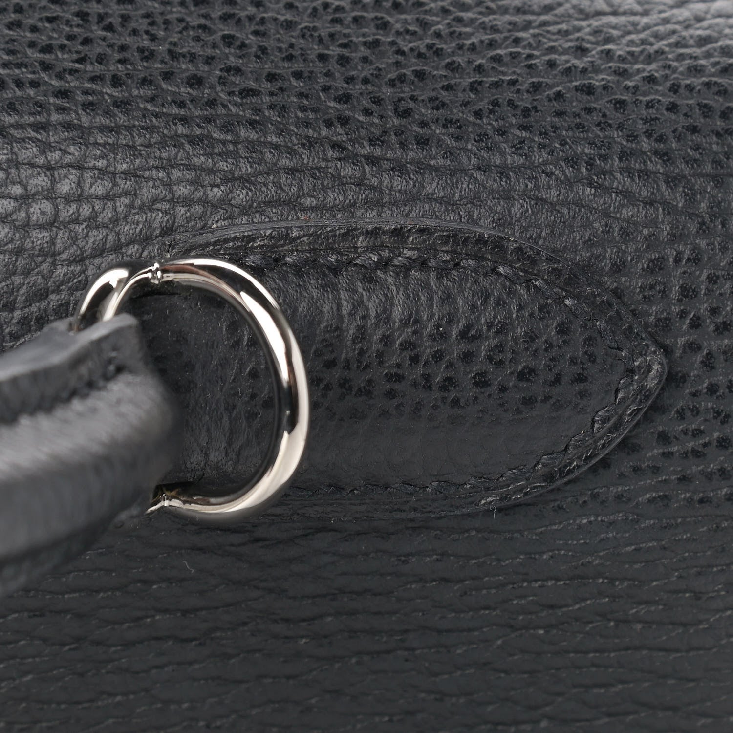 Hermes Vache Liegee Kelly Sellier 32 Black 9 of 34