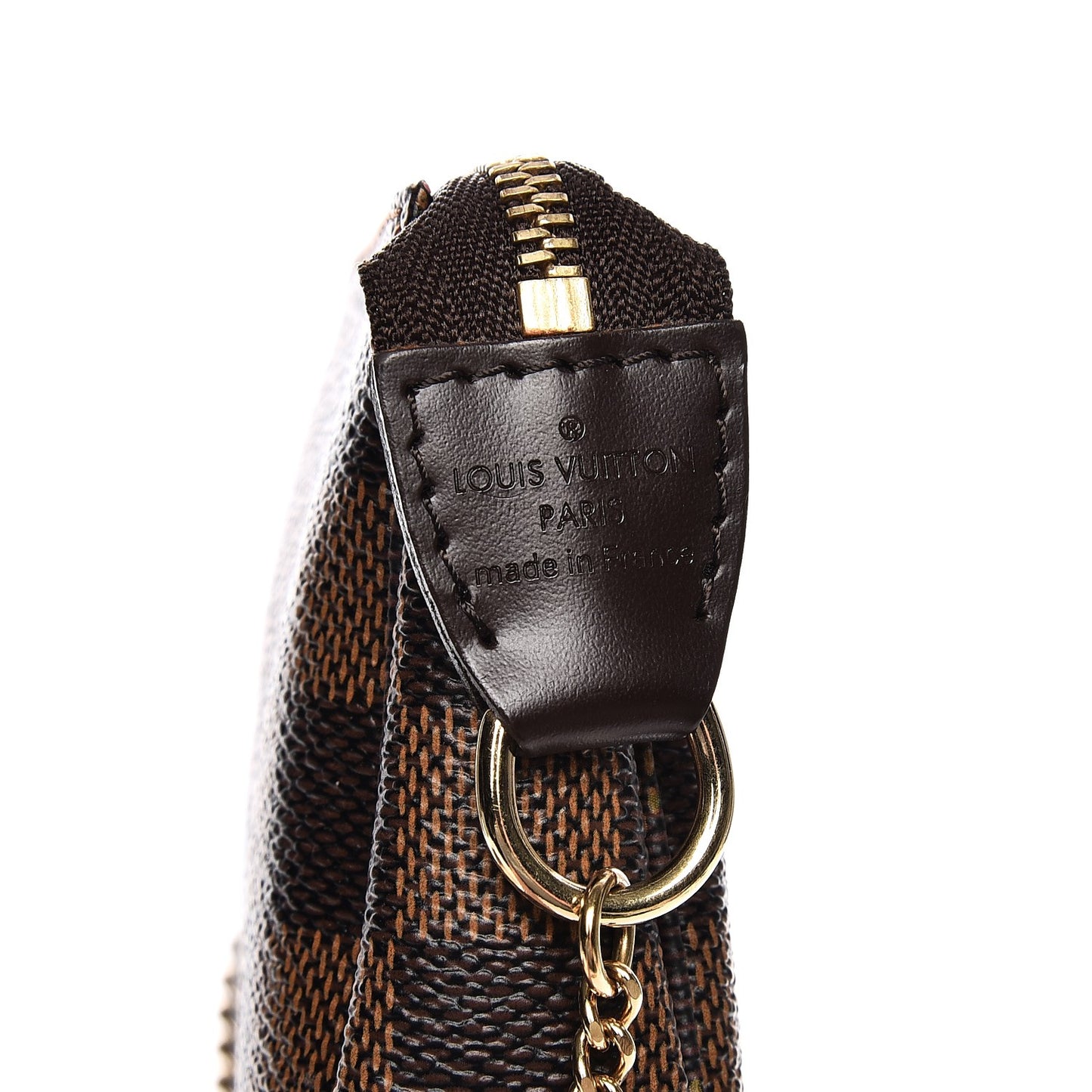 Damier Ebene Complice Trunks and Bags Mini Pochette Accessories Red