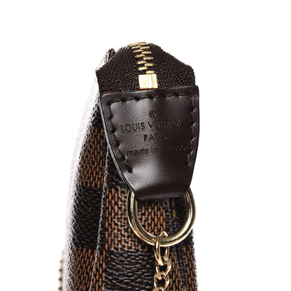 Louis Vuitton Damier Ebene Complice Trunks and Bags Mini Pochette Accessories Red 6 of 9