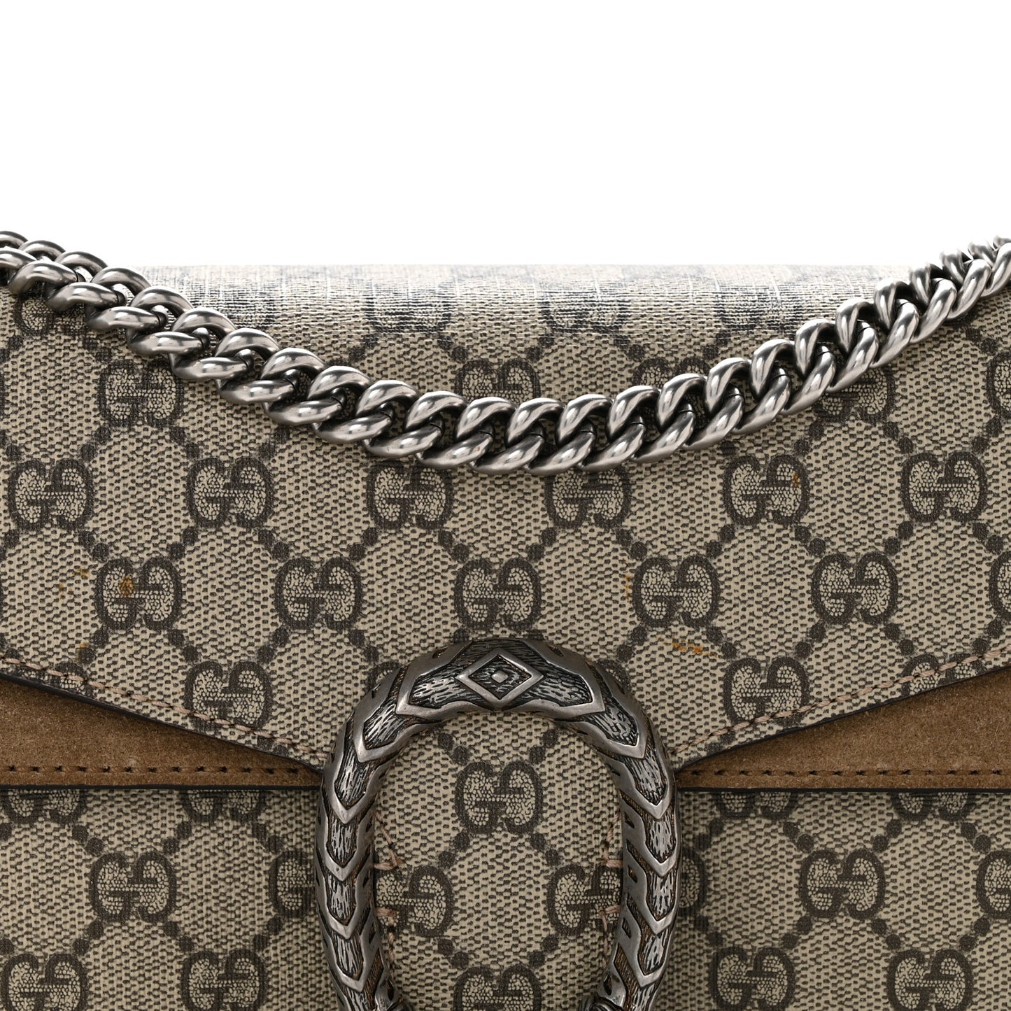 GG Supreme Monogram Small Dionysus Shoulder Bag Taupe