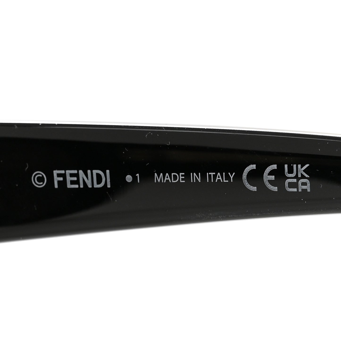 Acetate FF Diamonds Cat Eye Sunglasses FE40177U Black