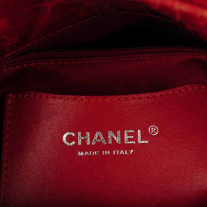 Chanel Glazed Calfskin Quilted Medium Just Mademoiselle Red 6 of 7