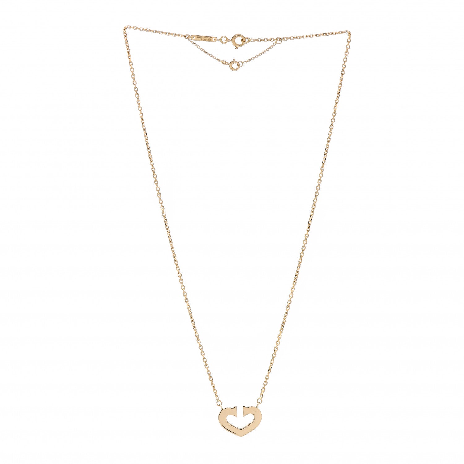 Cartier 18K Yellow Gold Medium Hearts and Symbols Necklace 3 of 4