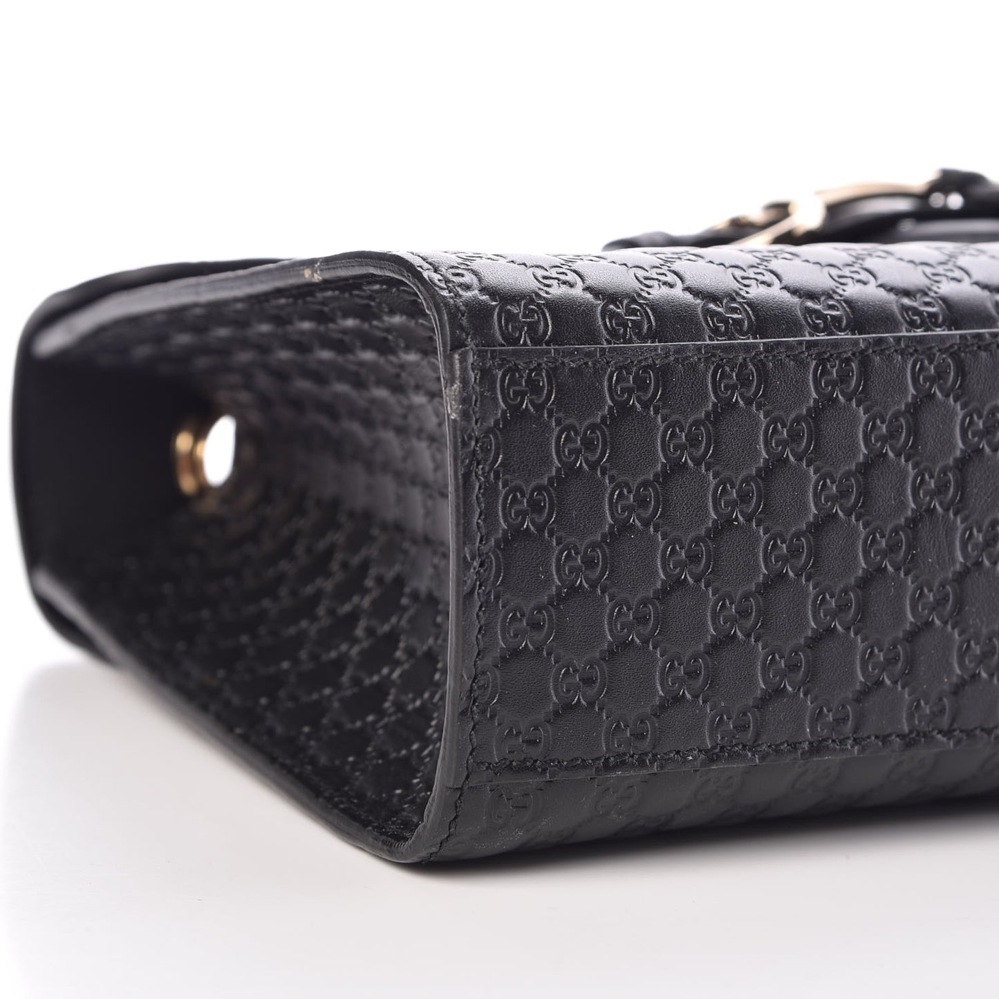 Microguccissima Medium Emily Chain Shoulder Bag Black