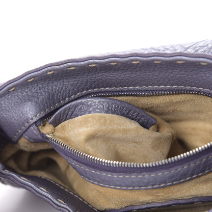 Fendi Calfskin Romano Selleria Mini Flap Bag Purple 7 of 13