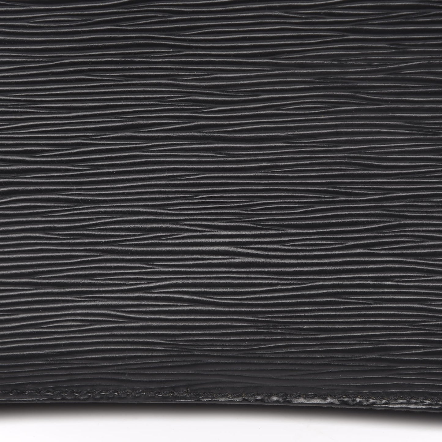 Epi Pochette Sellier Dragonne Clutch Black