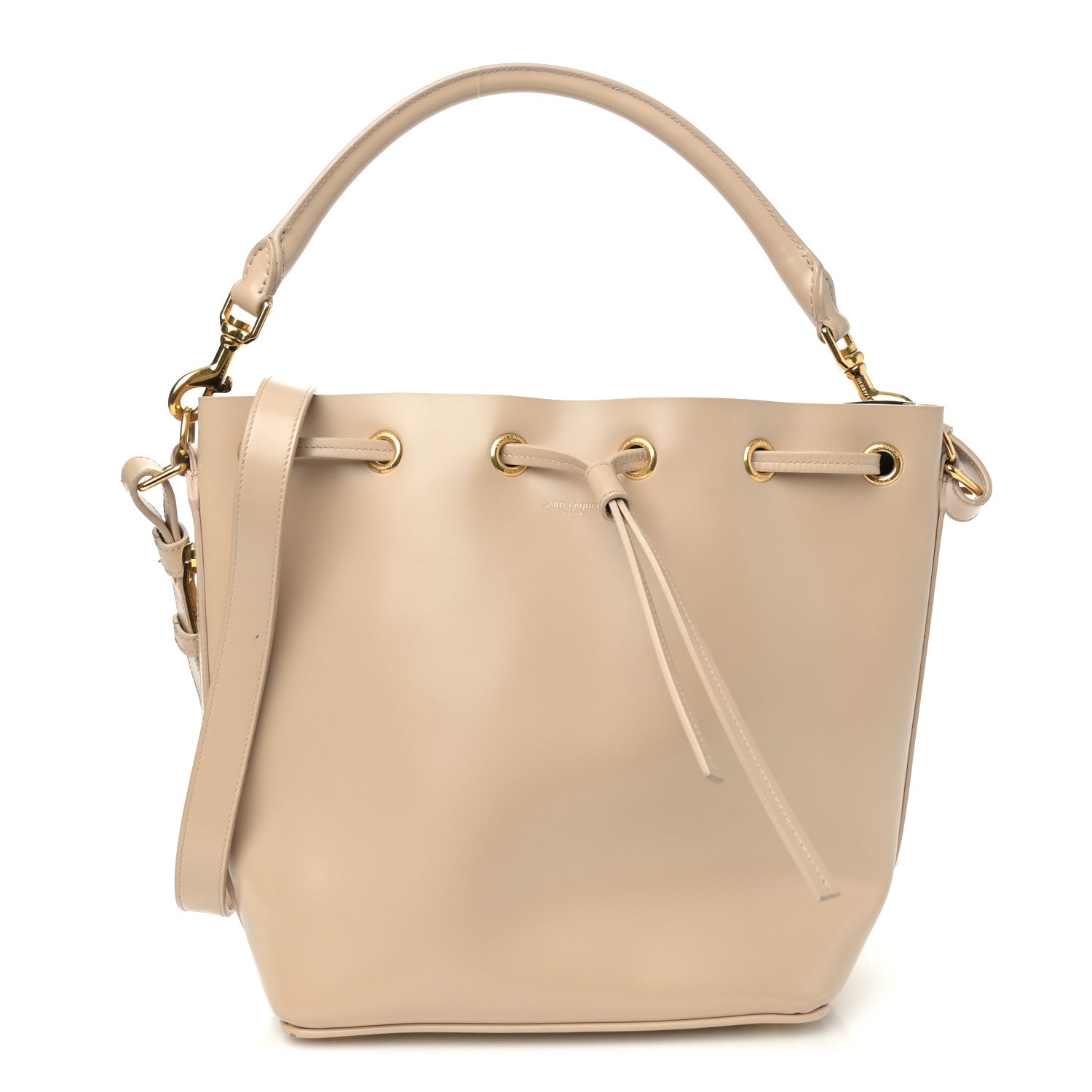Saint Laurent Calfskin Medium Emmanuelle Bucket Bag Nude Powder 1 of 15