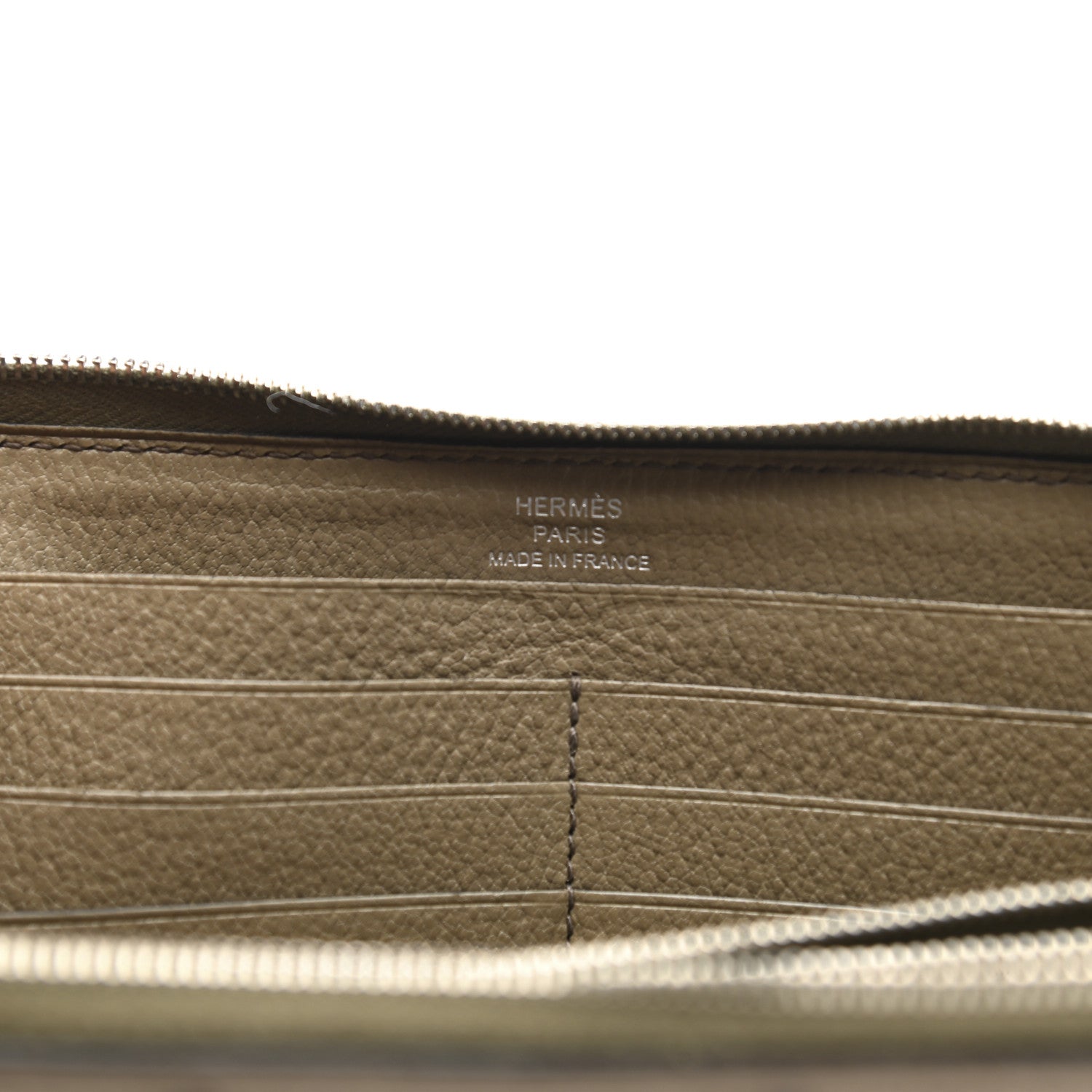 Hermes Ostrich Azap Wallet Gris Tourterelle 5 of 13