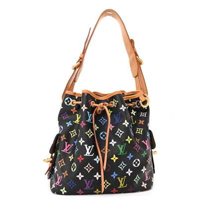 Louis Vuitton Monogram Multicolor Petit Noe Black 1 of 14