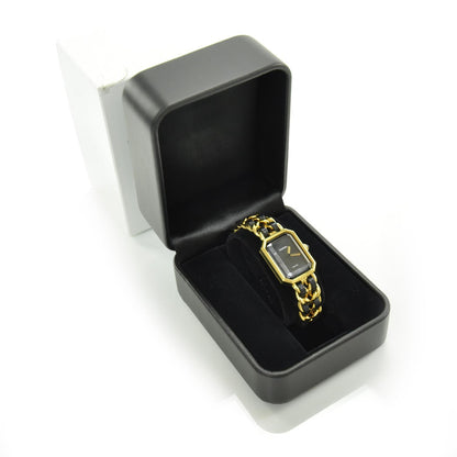 Chanel Stainless Steel Lambskin 20mm Chain Premiere Quartz Watch Gold M 3 of 7