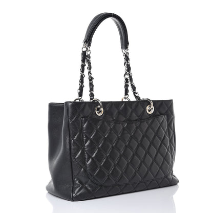 Chanel Caviar Quilted Grand Shopping Tote GST Black 3 of 9