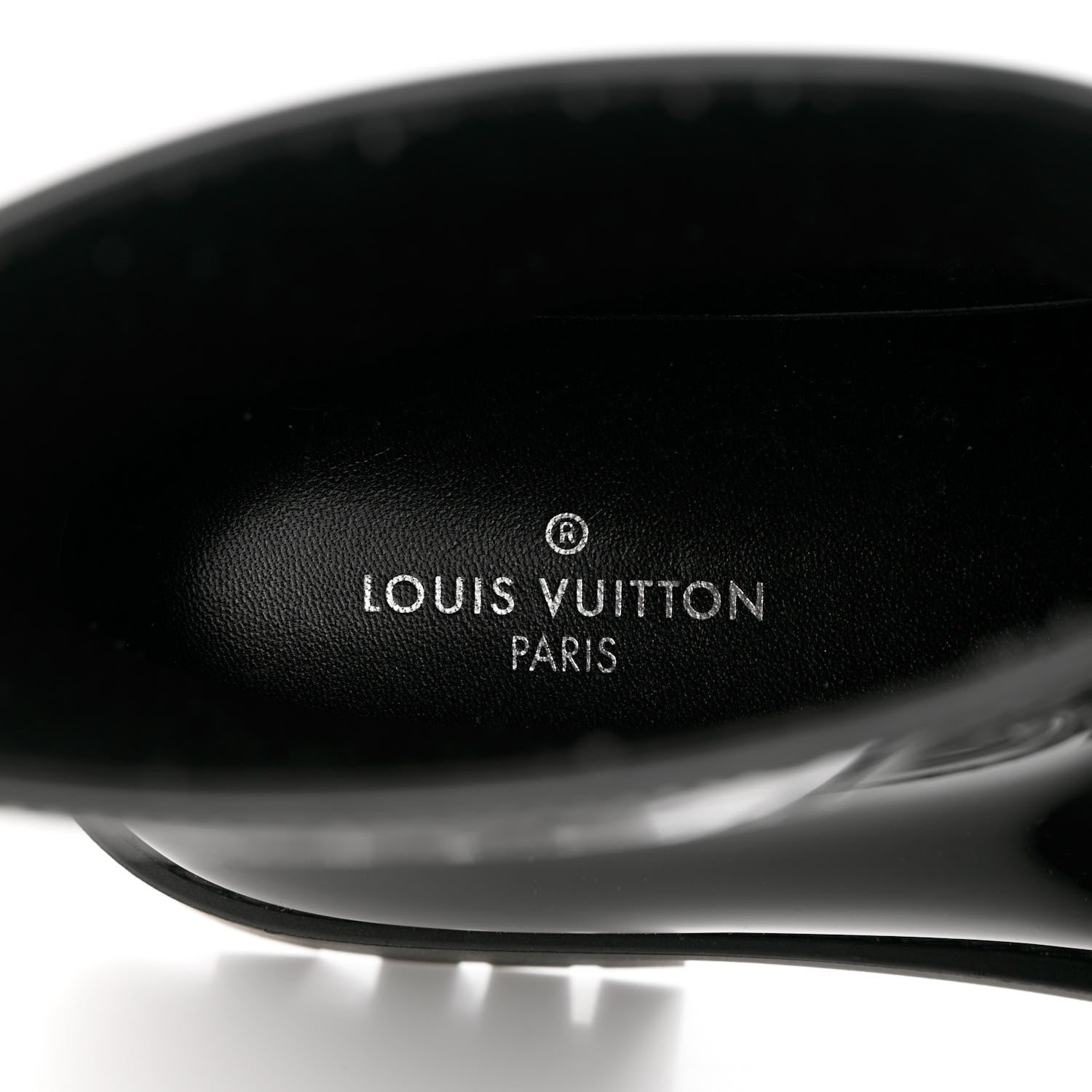 Louis Vuitton Rubber Embossed Monogram Splash Rain Short Boots 37 Black 6 of 9