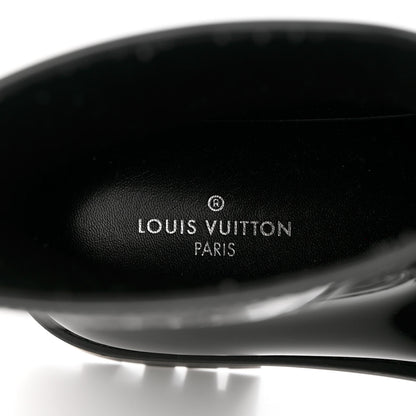 Louis Vuitton Rubber Embossed Monogram Splash Rain Short Boots 37 Black 6 of 9