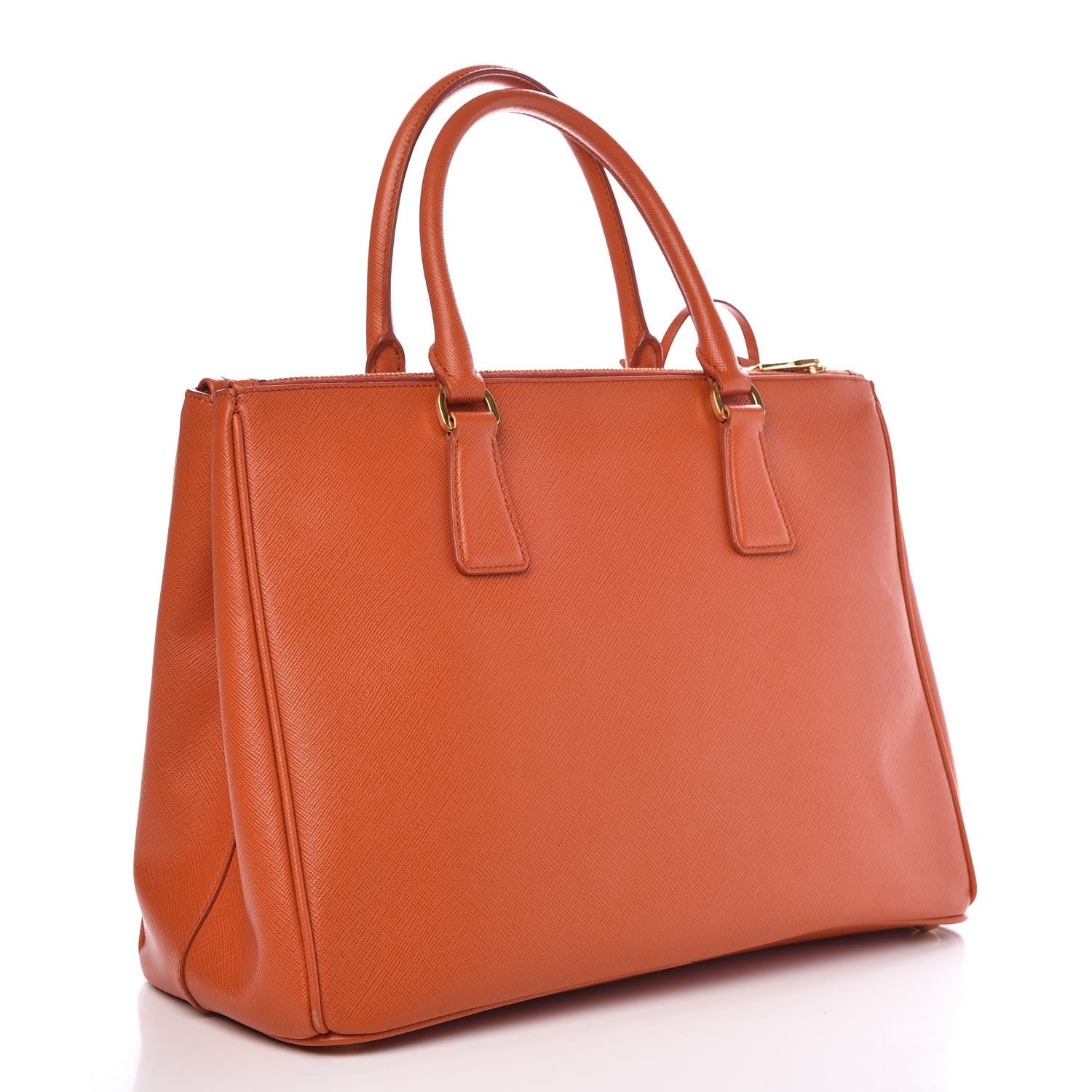 Prada Saffiano Medium Galleria Double Zip Tote Papaya 3 of 14