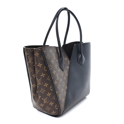 Louis Vuitton Calfskin Monogram Kimono Tote Black 3 of 11