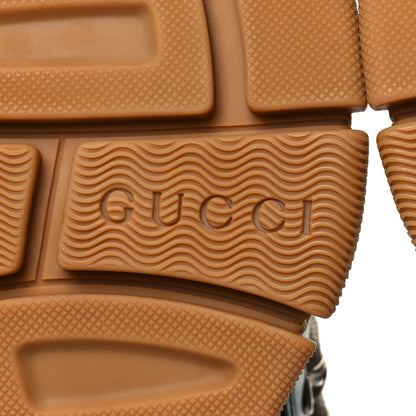 Gucci X SEGA Metallic Calfskin Mesh Womens Flashtrek Sneakers 37 Rame Mystic White Lago 6 of 8